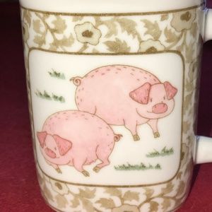 Perfect Piggy Cup! Vintage Takahashi Pink Pig